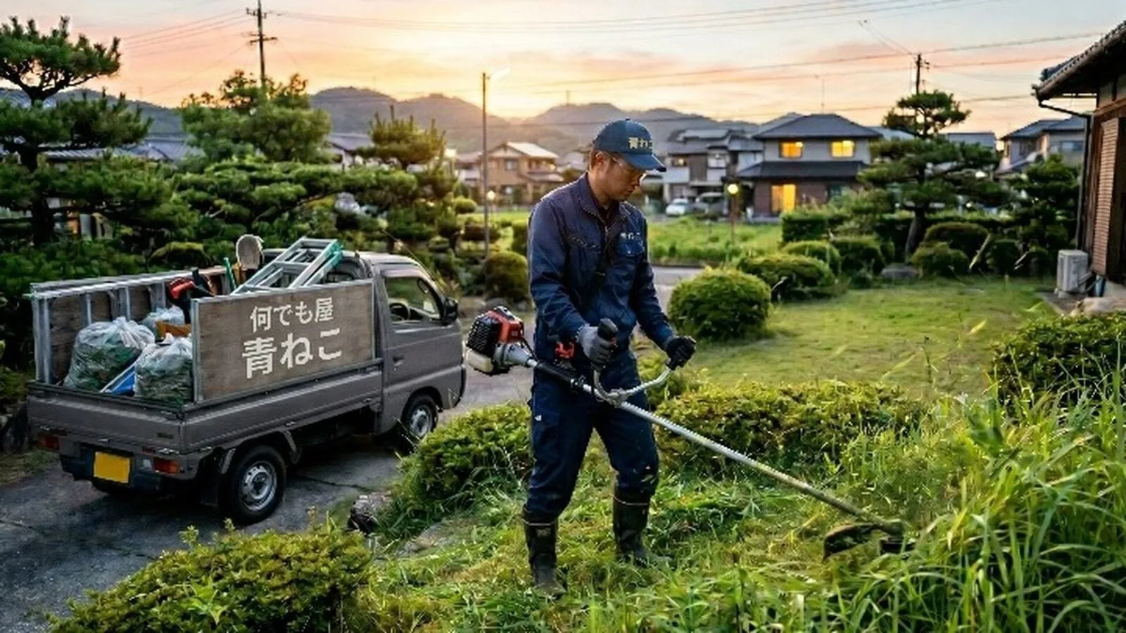 お庭の草刈り・除草実績