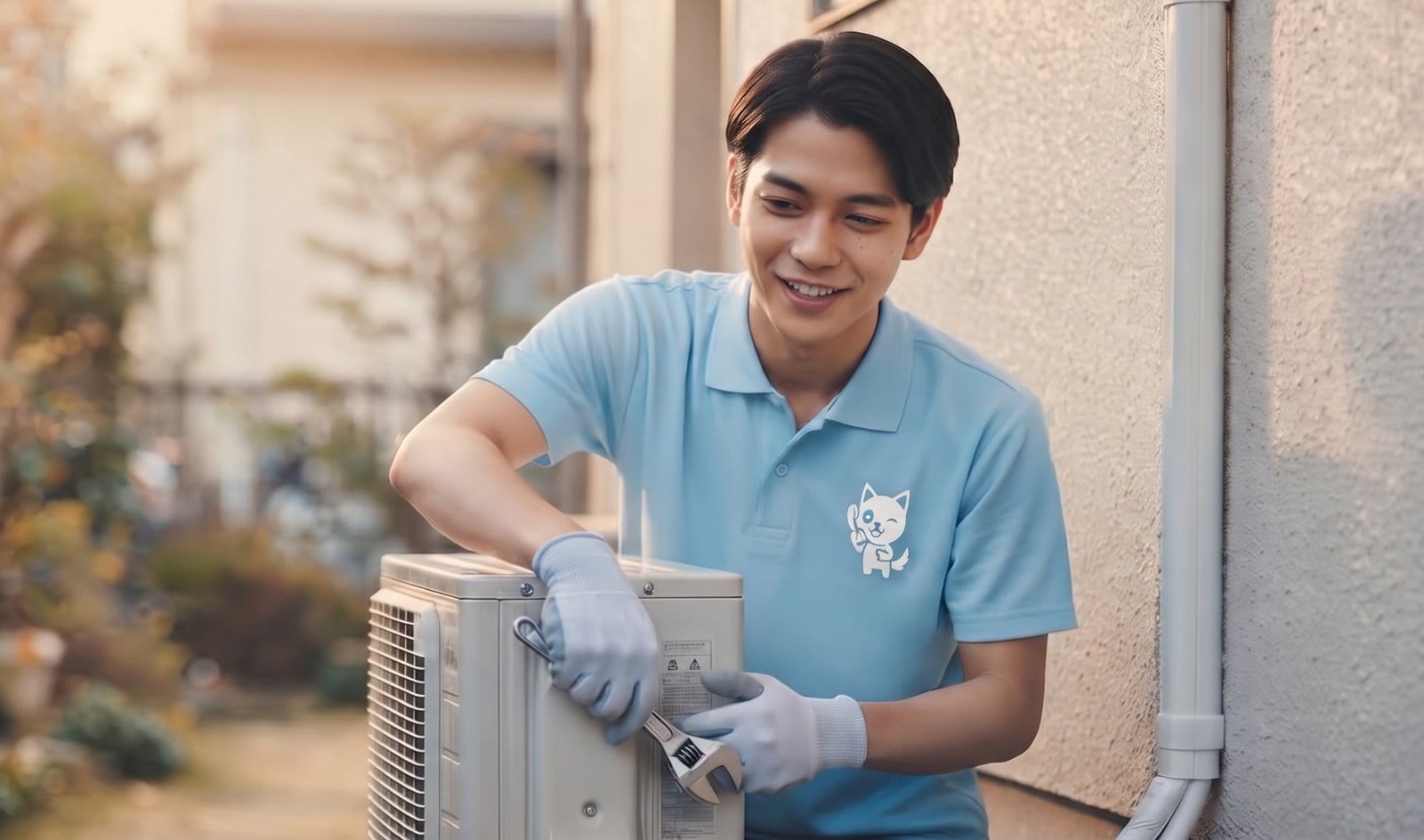 エアコン取り付け（屋外機の設置作業）