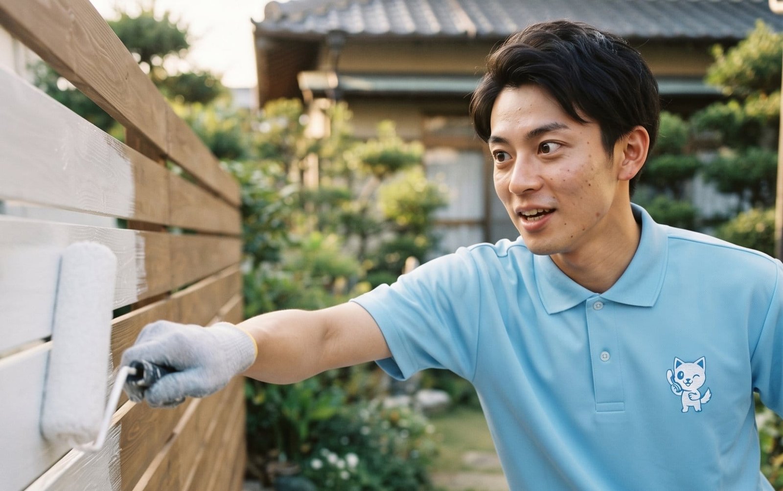 塗装（塀・フェンスなど、屋外の様子）